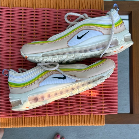 Nike “Feel Love” Air Max - White, Green, Yellow, Pink Accents - Picture 1 of 2
